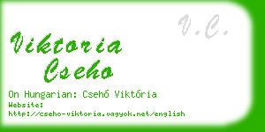 viktoria cseho business card
